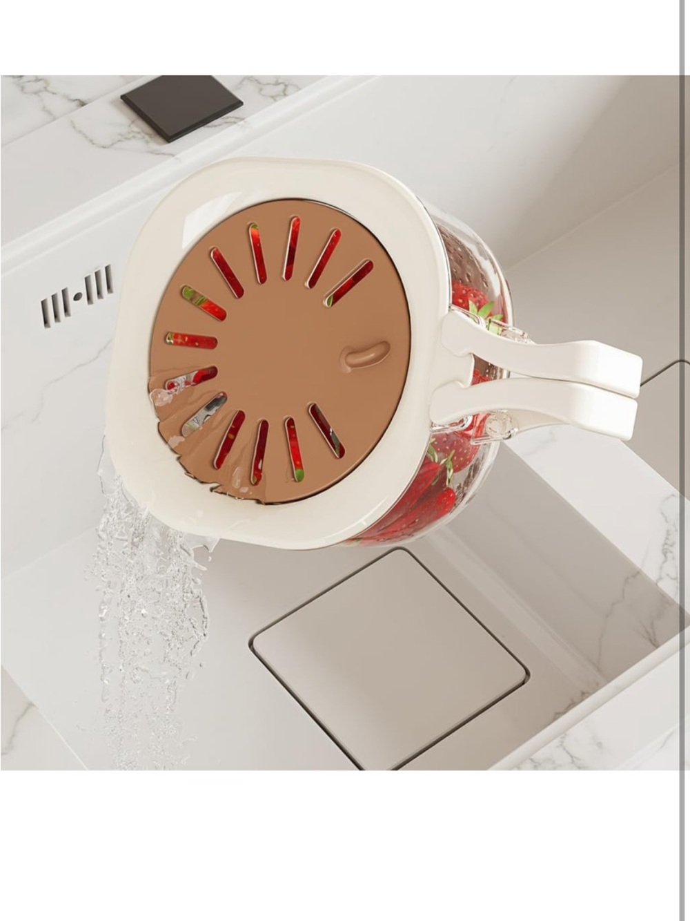 Fruit Vegetable Washing Bowl with Strainer